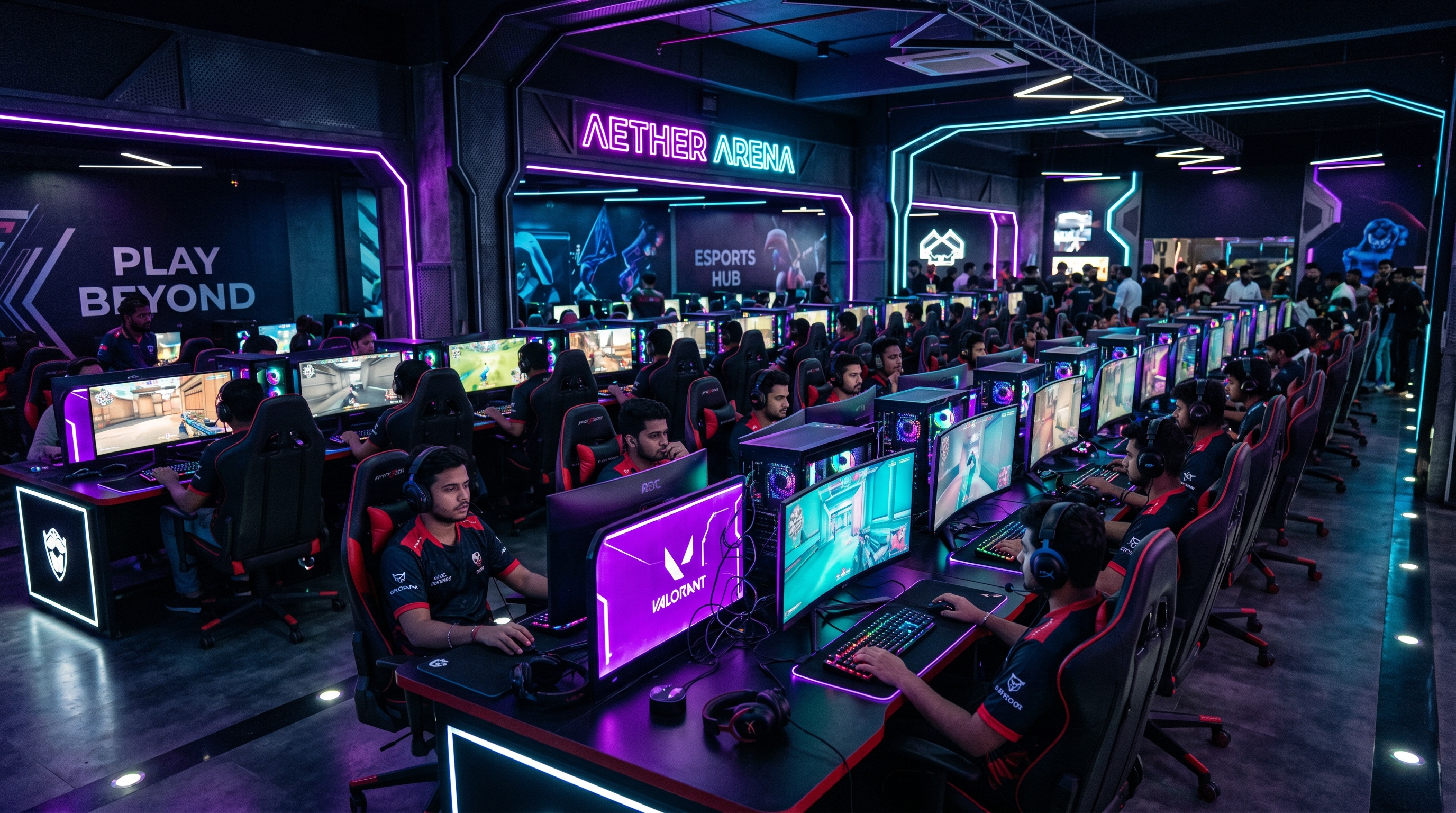 ByteVault gaming arena full view